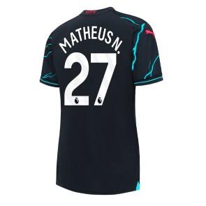 Manchester City Matheus Nunes #27 Replica Third Stadium Shirt for Women 2023-24 Short Sleeve